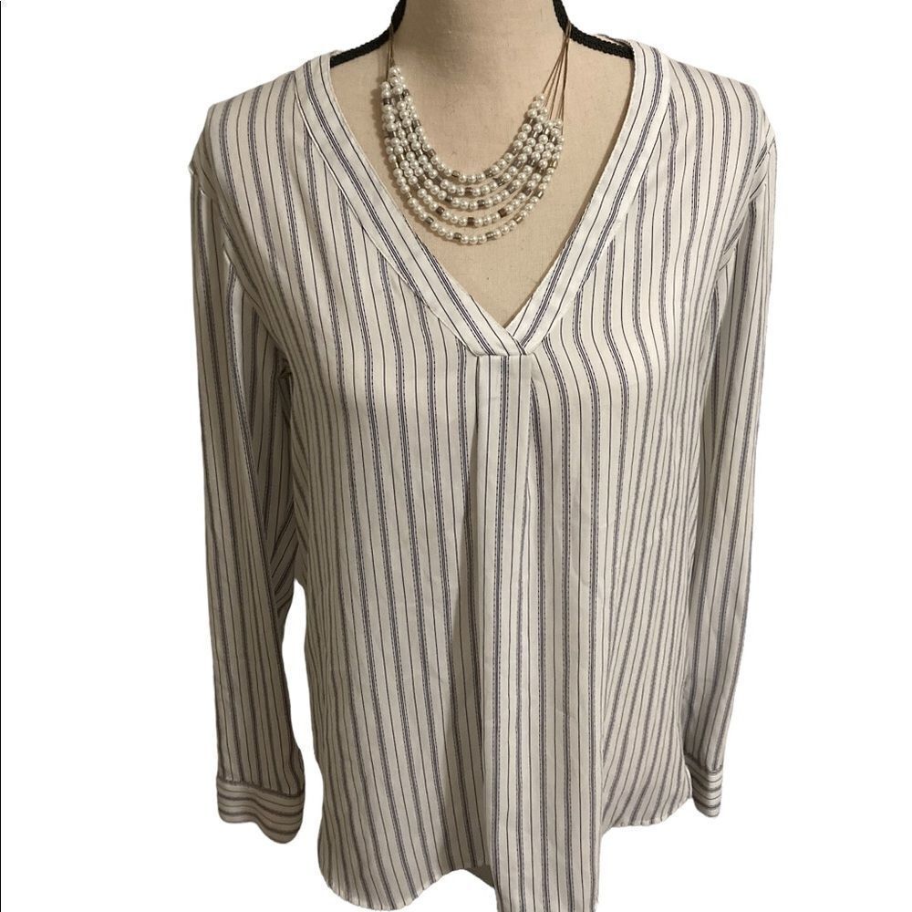 Anne Taylor, small, vintage, good condition, sheer, pleat on middle